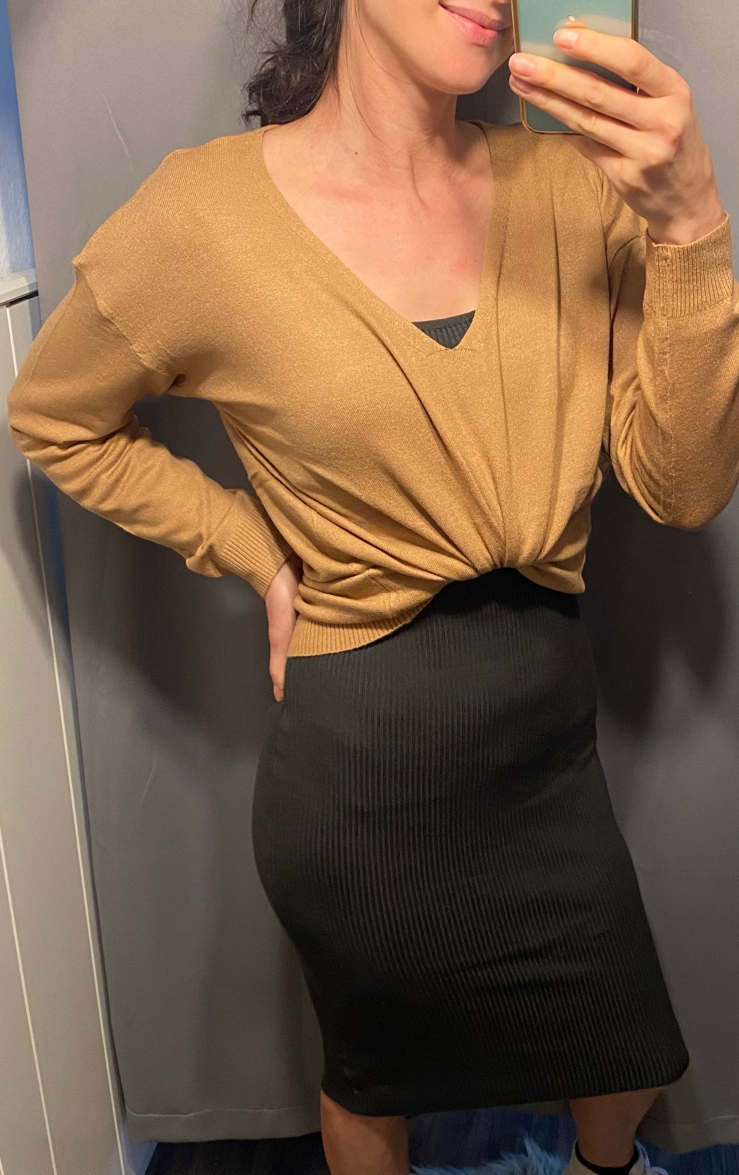 weicher V Neck Pullover