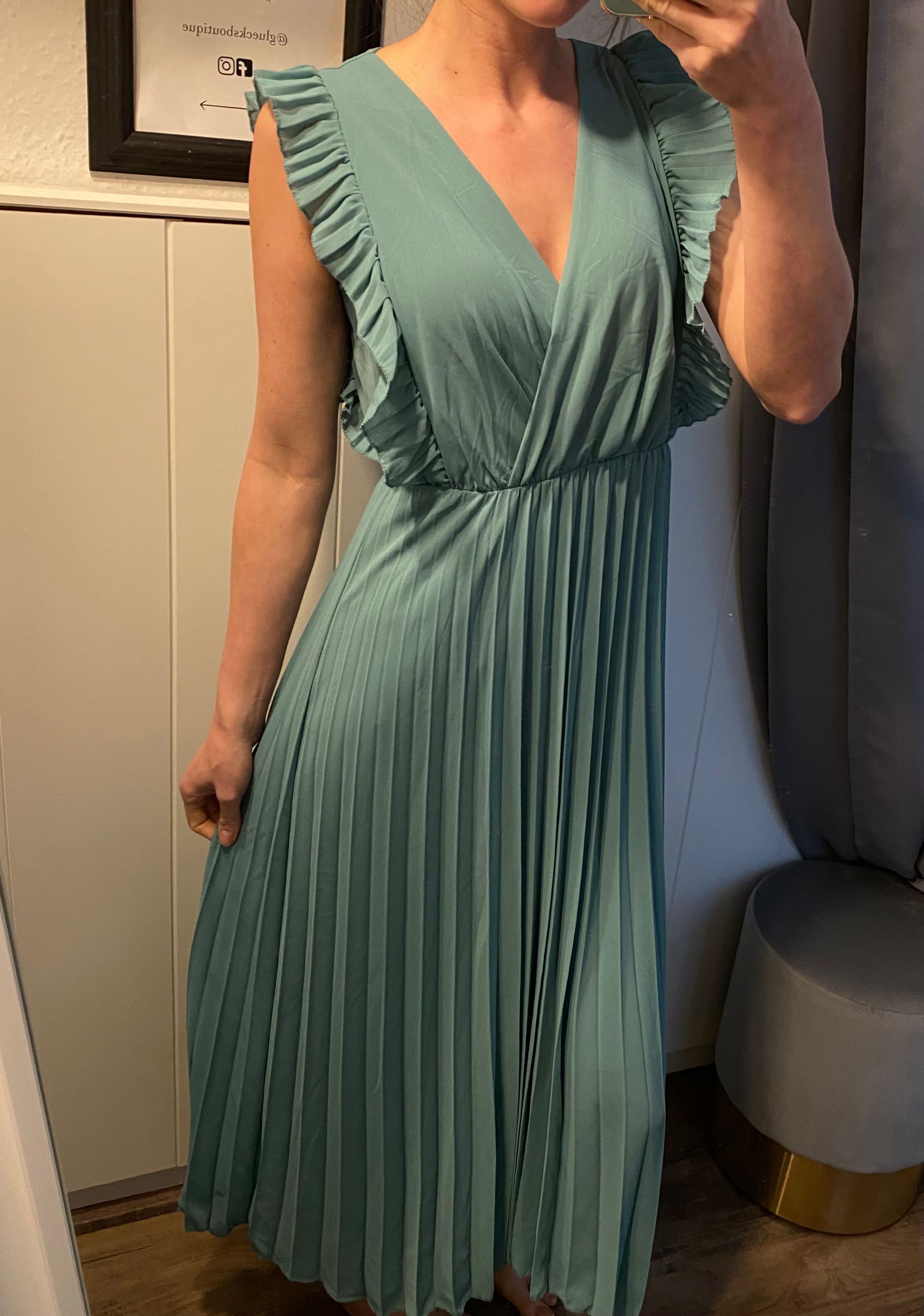 wasabi Plisseekleid Glücksboutique