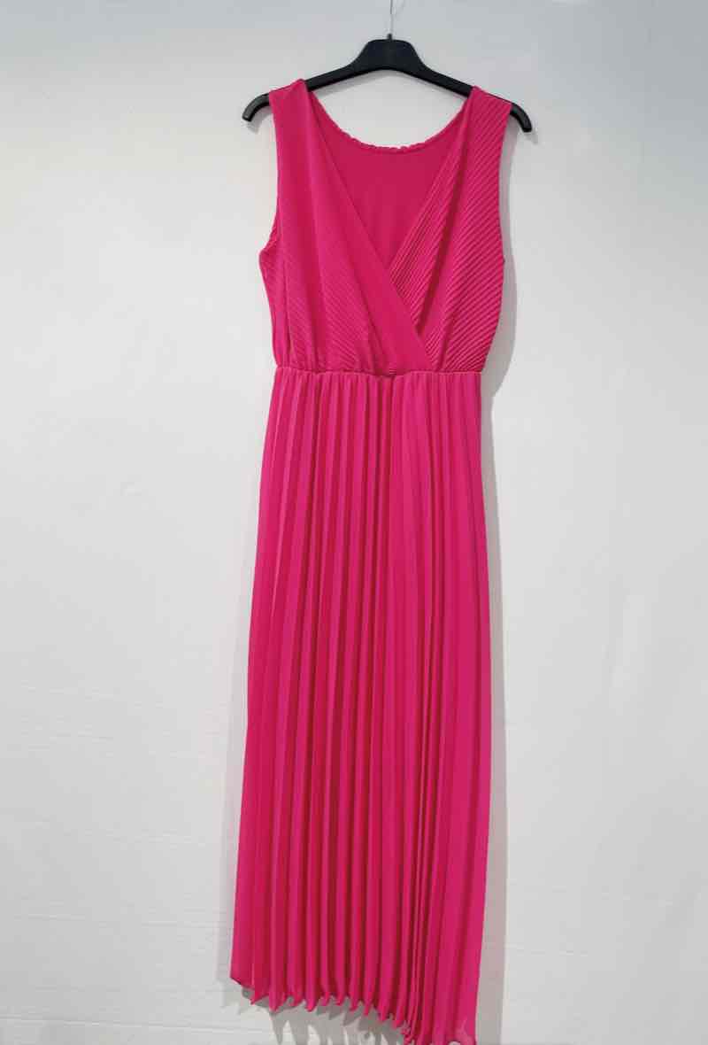 Plissiertes Kleid in vers. Farben