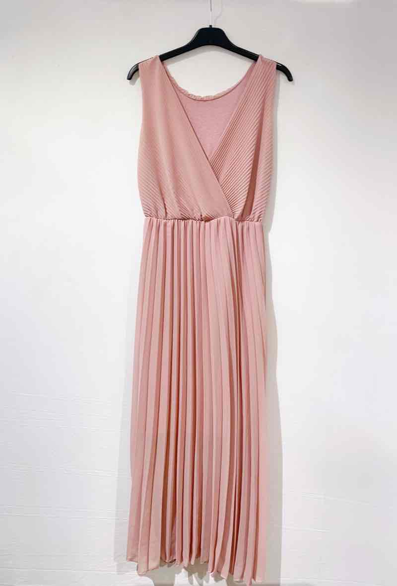 Plissiertes Kleid in vers. Farben