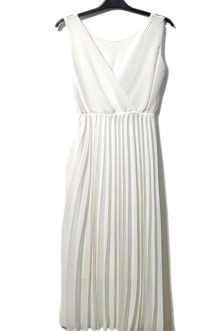 Plissiertes Kleid in vers. Farben