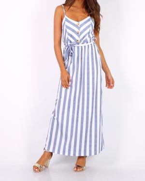 Trägerkleid Maxi gestreift - Gluecksboutique®