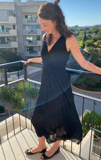 Plissiertes Kleid in vers. Farben - Gluecksboutique®