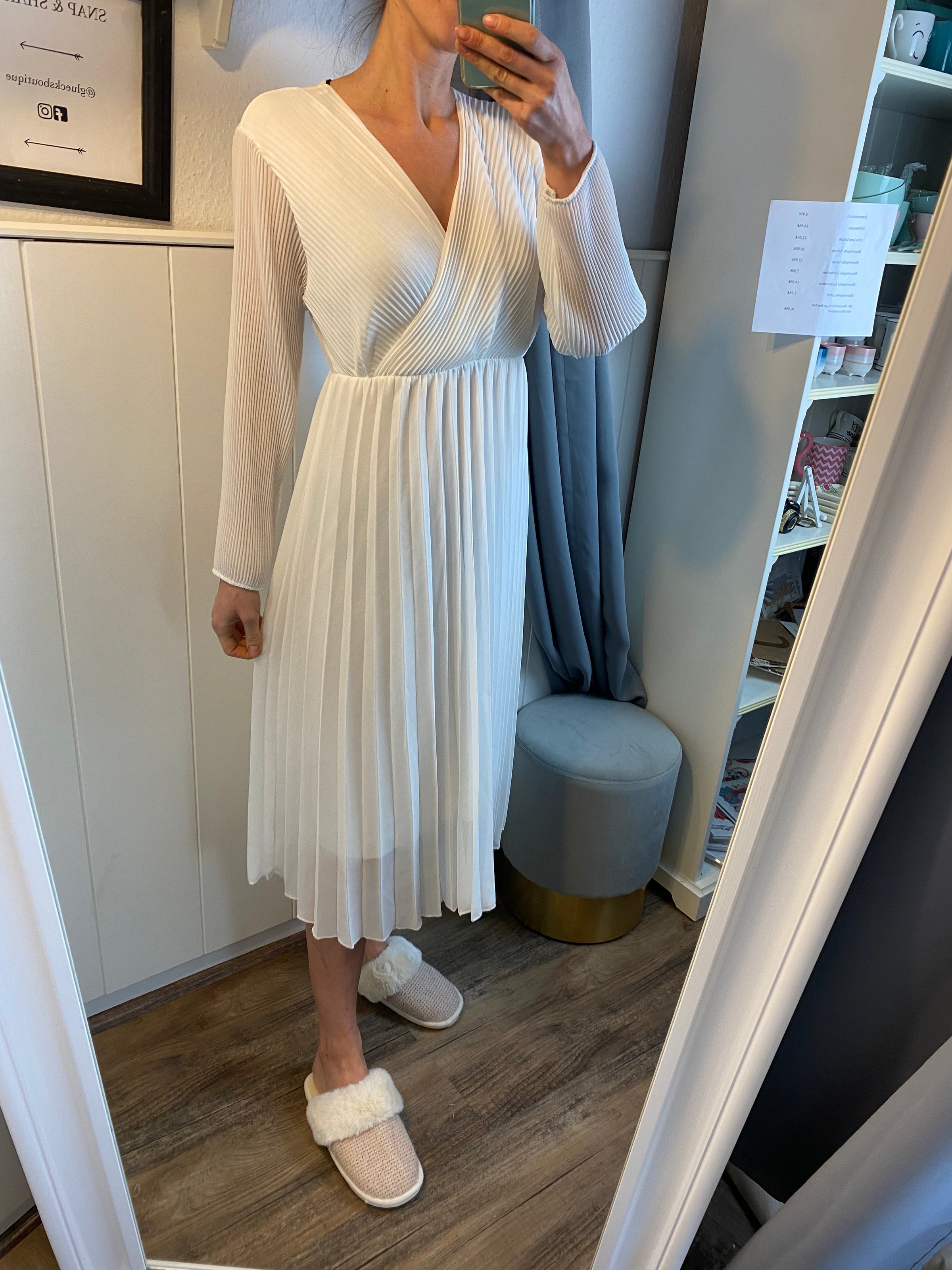 Plisseekleid, in vers. Farben - Gluecksboutique®