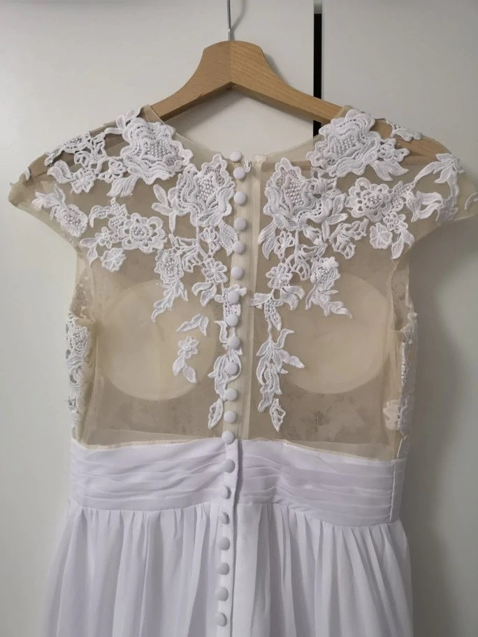 Boho Hochzeitskleid mit Spitze - Gluecksboutique®