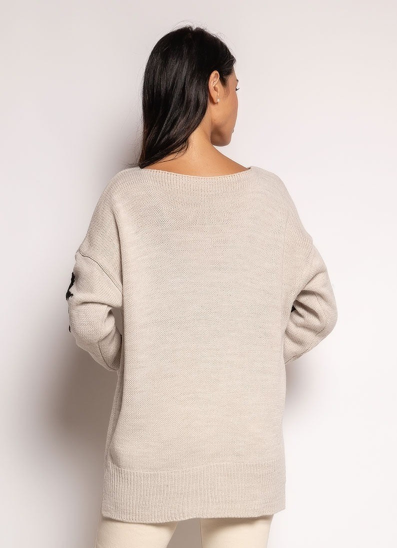 Pullover mit Sternenprint - Gluecksboutique®