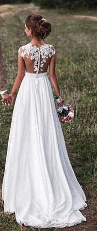 Boho Hochzeitskleid mit Spitze - Gluecksboutique®