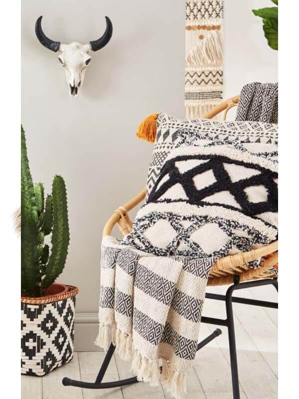 Sass & Belle Decke Scandi Boho Stripe Blanket Throw LEVI031 – Gluecksboutique®