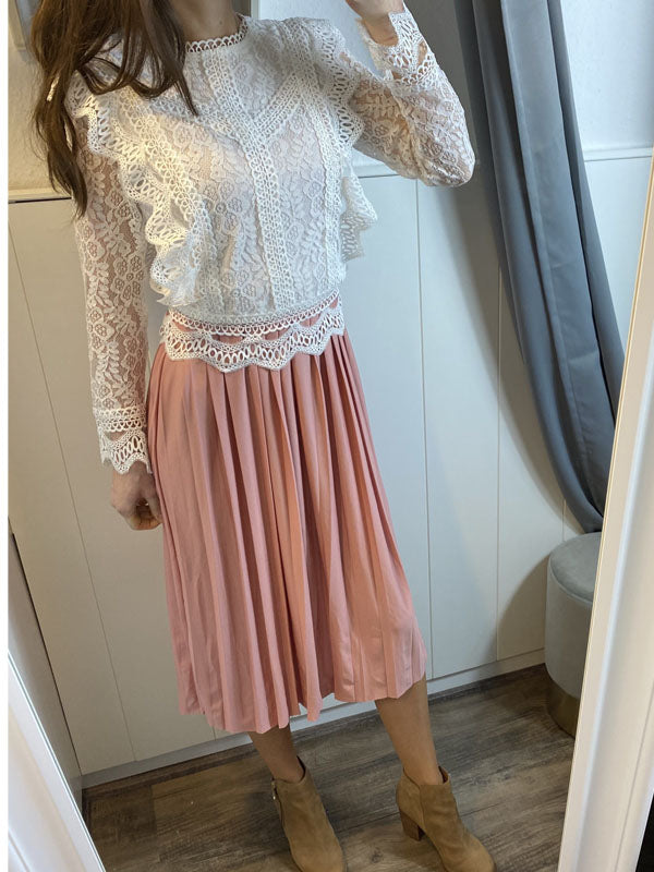 plissiertes Midi - Trägerkleid NA-KD in vers. Farben - Gluecksboutique®