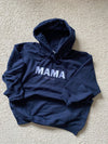 blau Kapuzenpullover Mama Gluecksboutique