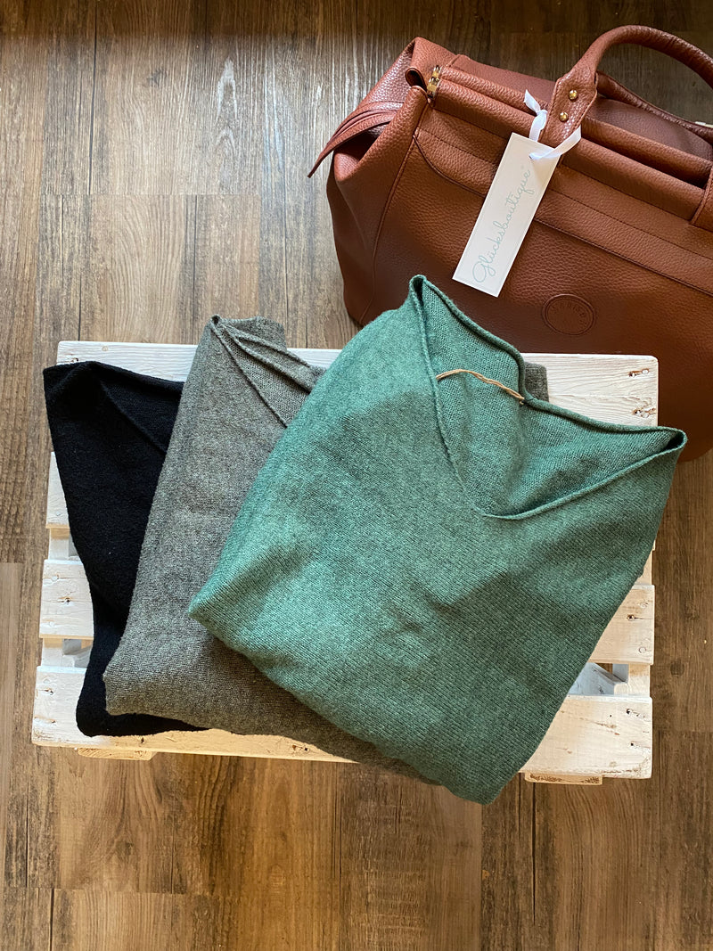 Pullover mit V Ausschnitt - Gluecksboutique®