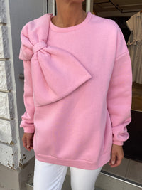 Pullover mit Schleife, vers. Farben