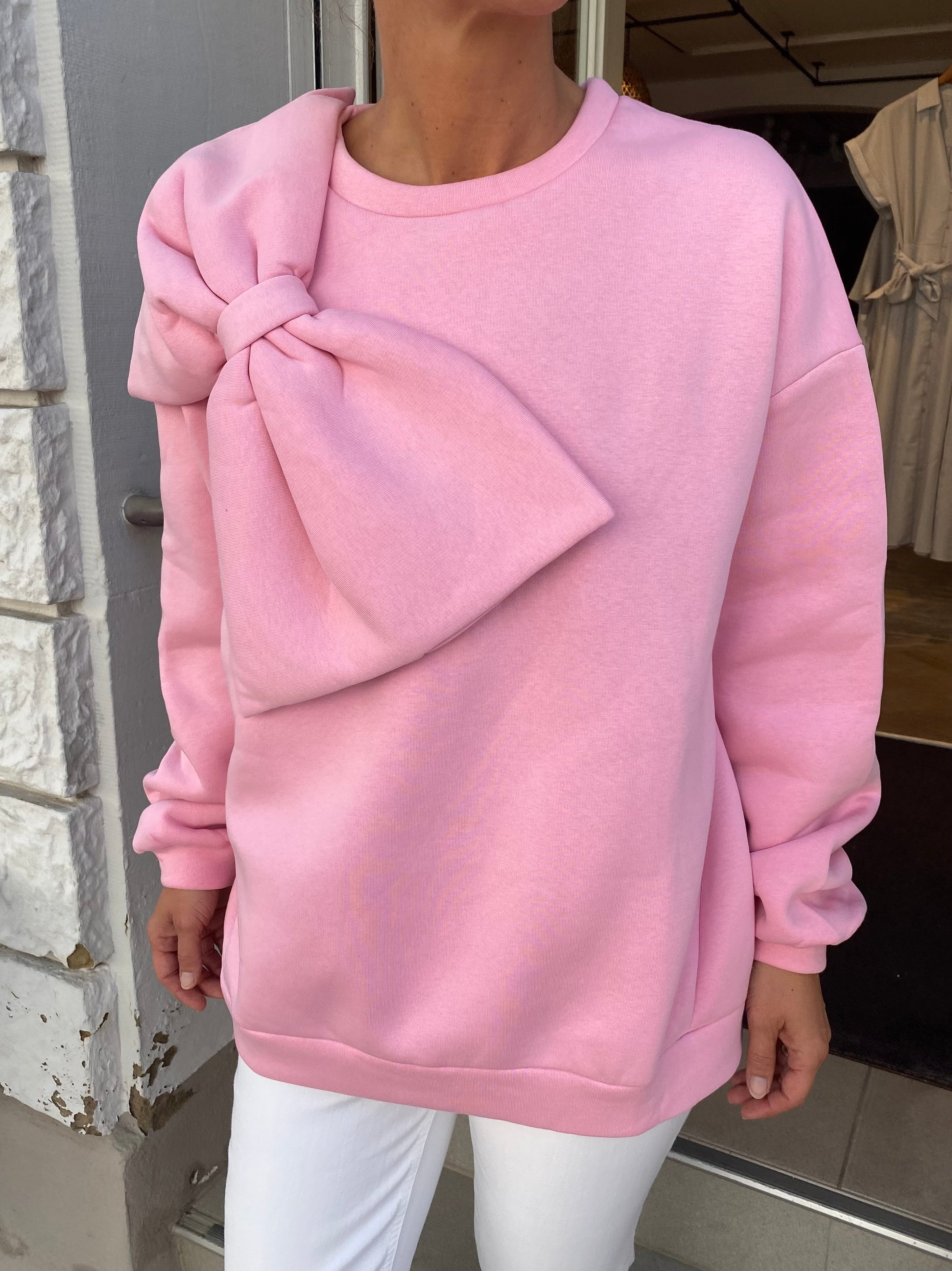 Pullover mit Schleife, vers. Farben