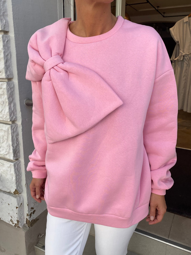Pullover mit Schleife, vers. Farben