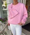 Pullover mit Schleife, vers. Farben
