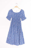 Minikleid schulterfrei blau - Gluecksboutique®