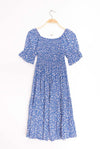 Minikleid schulterfrei blau - Gluecksboutique®