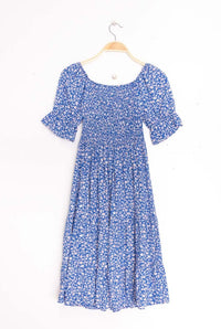Minikleid schulterfrei blau - Gluecksboutique®