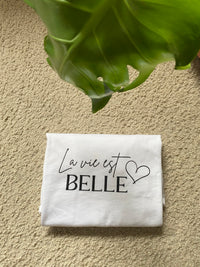 T-Shirt weiß La Vie Est Belle - Gluecksboutique®