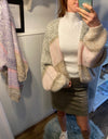 Cardigan mit Blockstreifen Gluecksboutique
