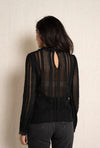 Spitzenbluse lace cotton schwarz Gluecksboutique