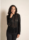 Spitzenbluse schwarz Gluecksboutique