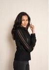 Spitzenbluse schwarz Gluecksboutique