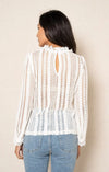 Spitzenbluse weiss Gluecksboutique