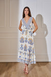 Kleid in Wickeloptik