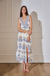 Kleid in Wickeloptik