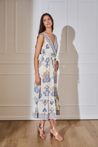 Kleid in Wickeloptik