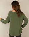 Pullover mit V Ausschnitt - Gluecksboutique®