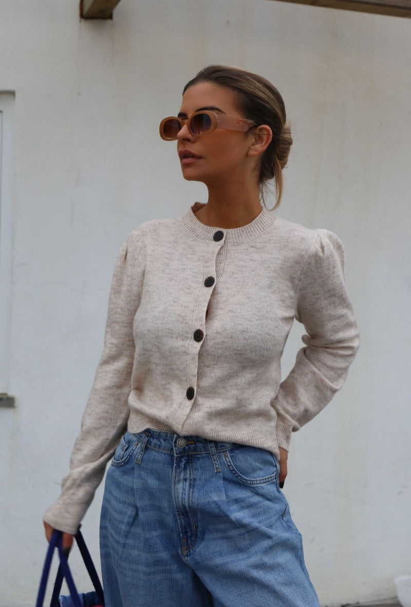 Cardigan beige - Gluecksboutique