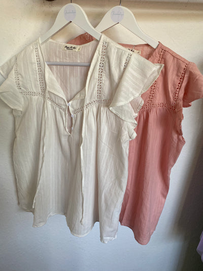 weis rosa Bluse