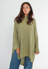 gruen Pullover mit Schlitz Gluecksboutique®