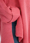 rosa Pullover mit Schlitz Gluecksboutique®