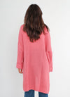 rosa Pullover mit Schlitz Gluecksboutique®