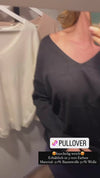 weicher V Neck Pullover
