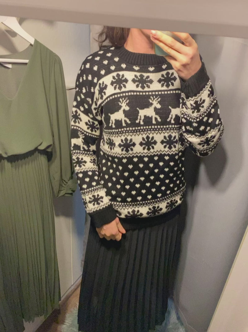 Pullover mit Wintermotiv