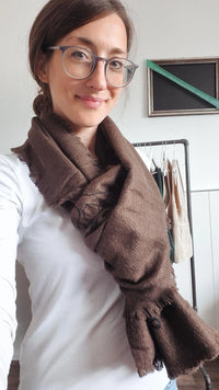 Bandana Tuch „Braun“ – 135 × 135 cm | Paisley Print
