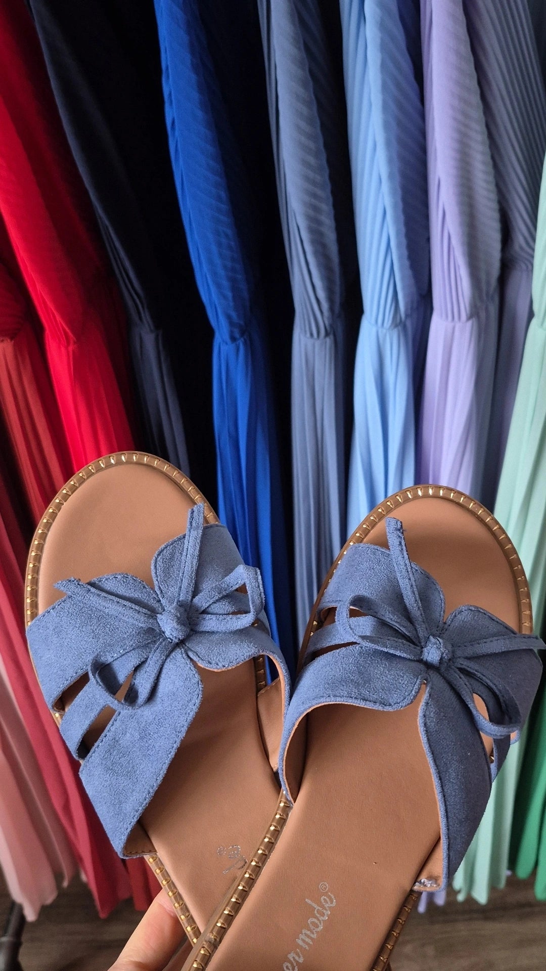 Sandalen Slipper blau