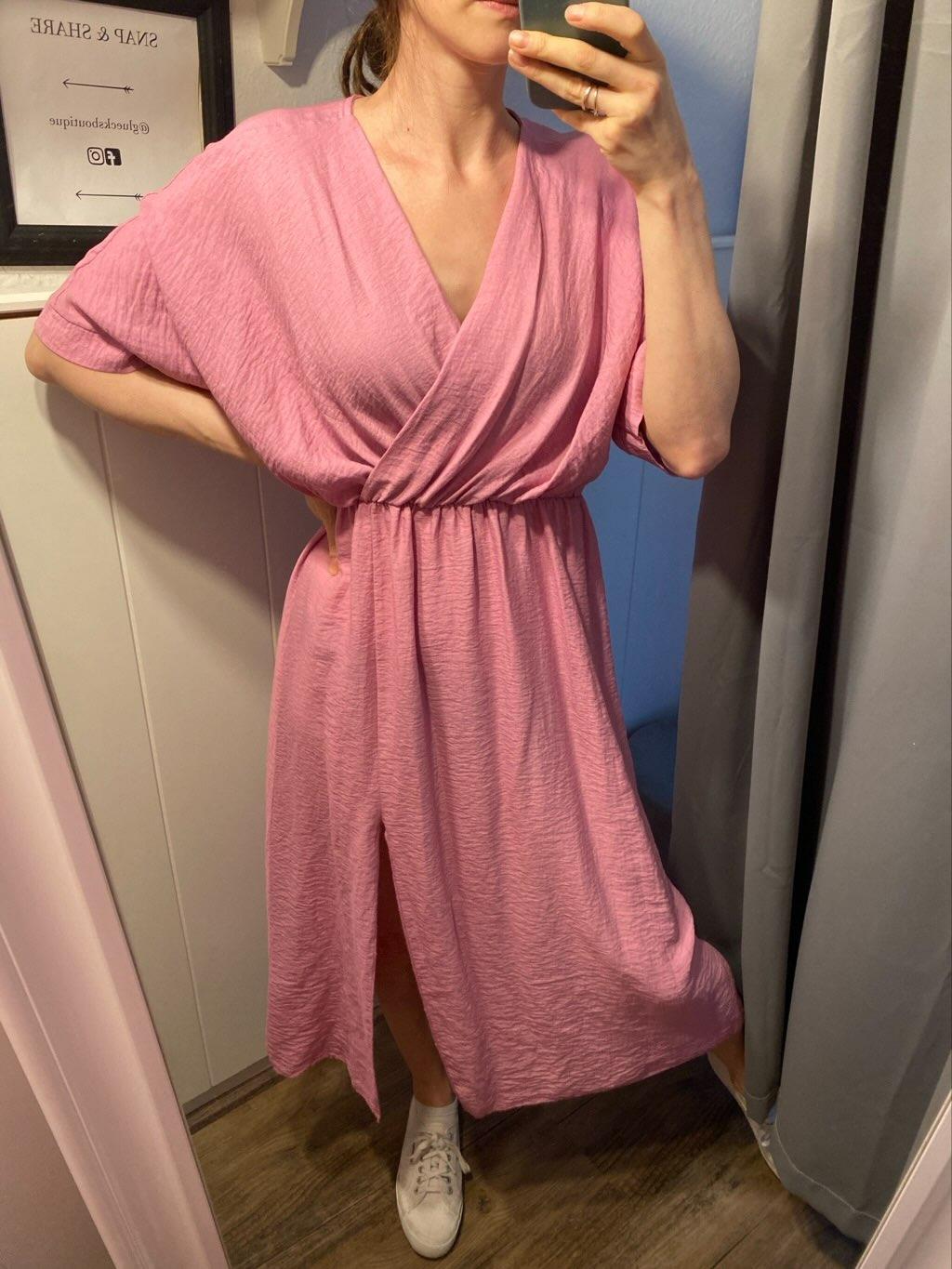 Kleid in Wickeloptik