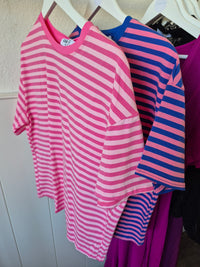 gestreiftes Oversize T-Shirt