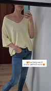 V Neck Pullover kurzarm, vers. Farben