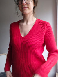 Pullover Orion V Neck rot