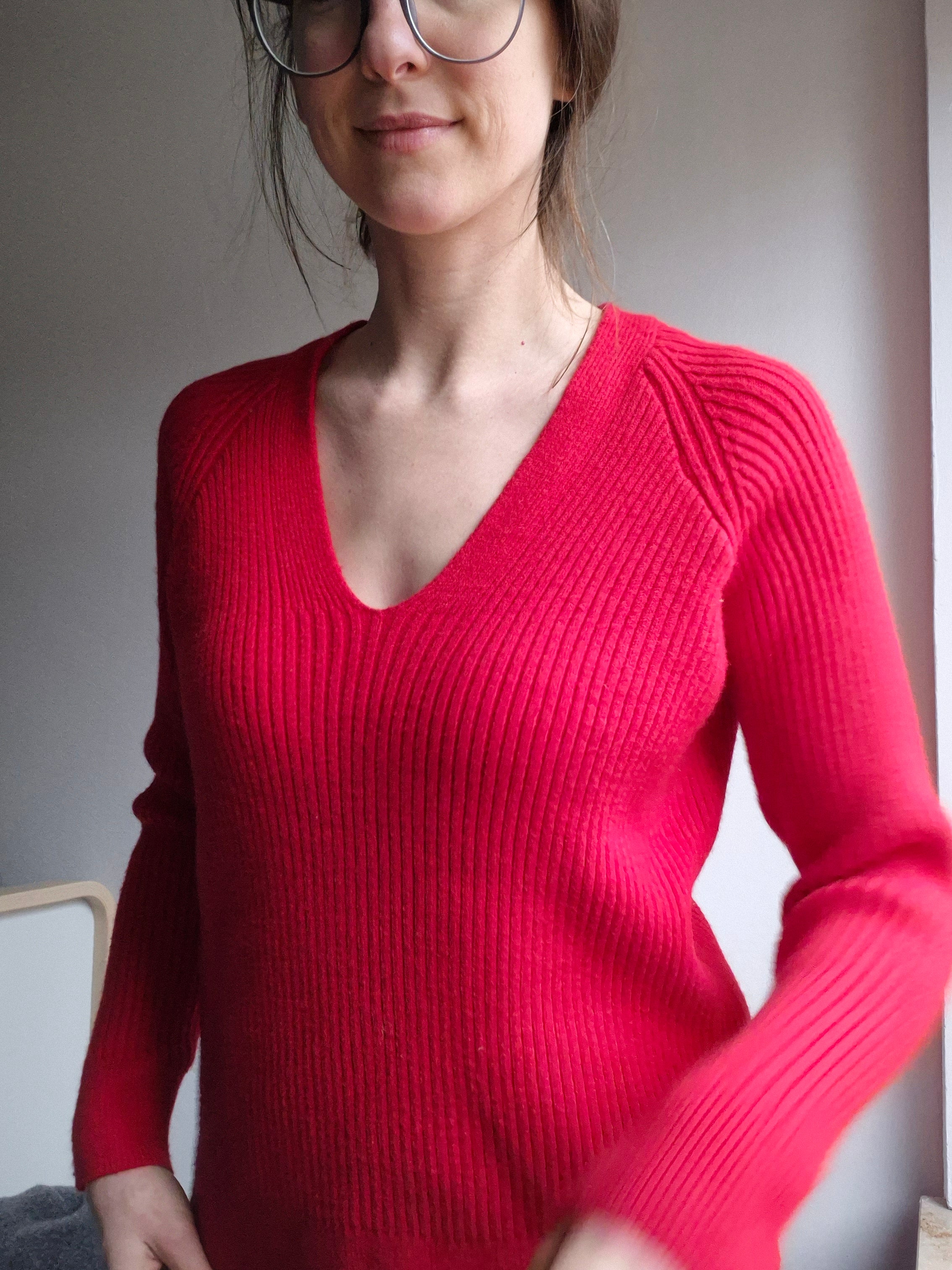 Pullover Orion V Neck rot