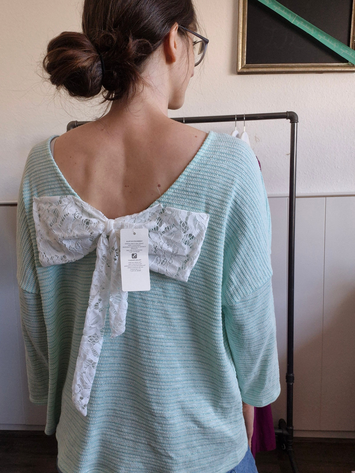 Shirt mit Schleife