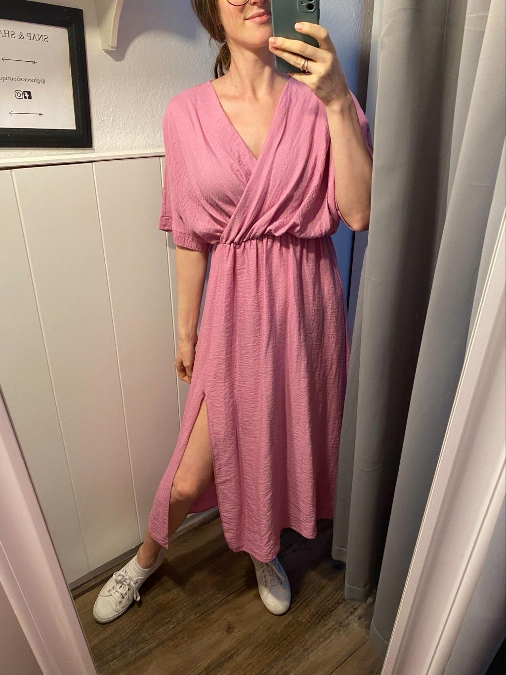 Kleid in Wickeloptik
