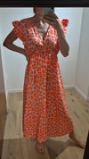 Kleid mit Rüschen, vers. Farben