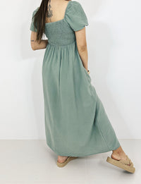 Musselin Maxikleid